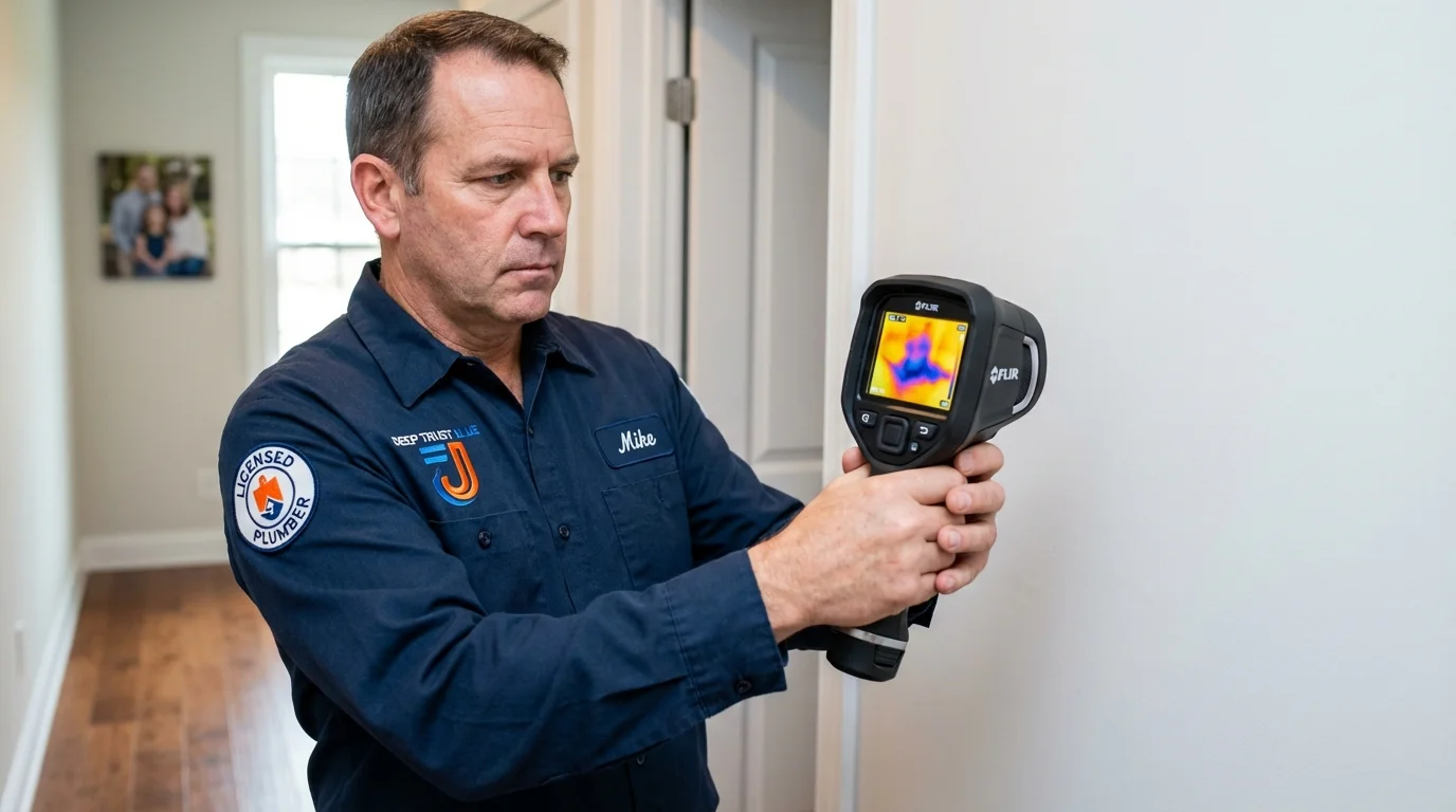 Thermal imaging leak detection by Johns Plumbing LLC in Grants Pass